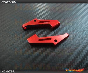 Hawk Creation LOGO 600 CNC Metal Pitch Arm Set (Red)